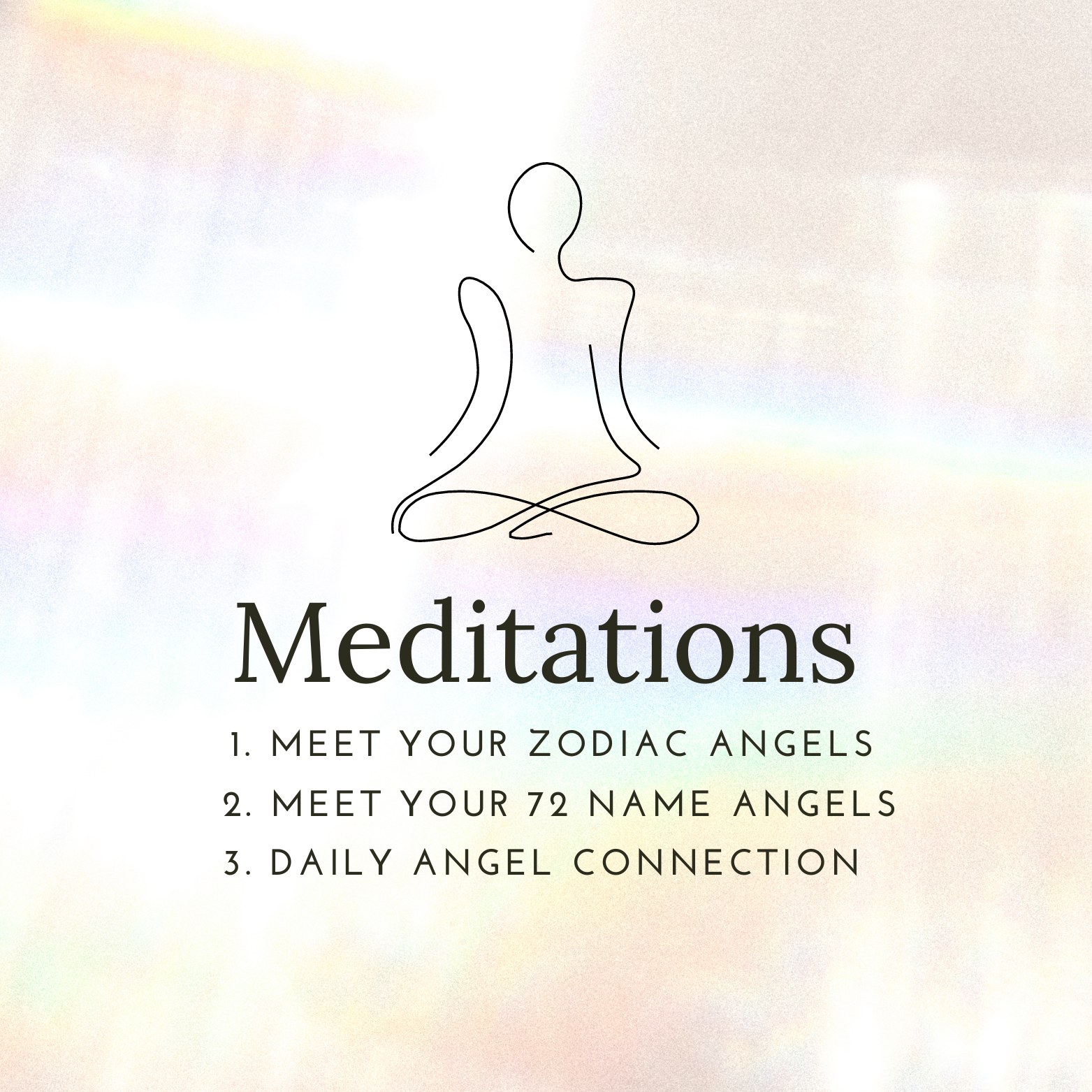 Three Meditations - My Guardian Angel Guide
